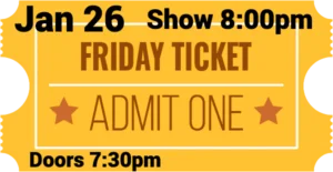 Entre Amores-Friday, January 26  @ 8:00pm